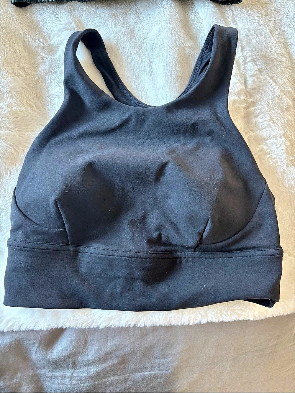 Lululemon Invigorate Bra Long Line - Black - Size 6